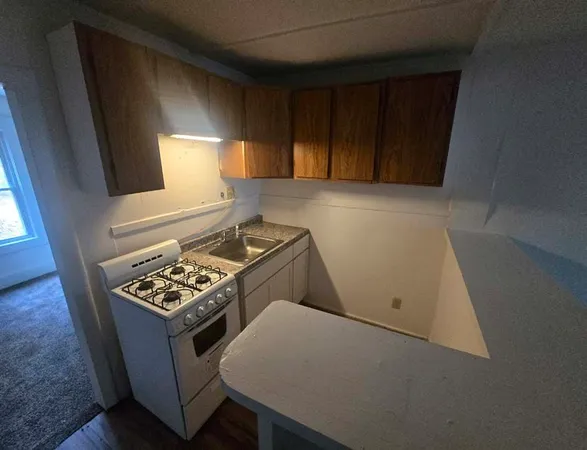 a view of kitchen and utility room