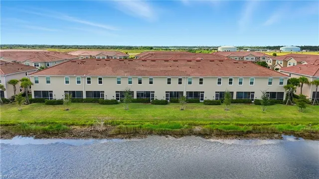 a view of a city with an ocean view