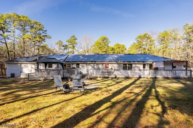 a view of a house with a patio