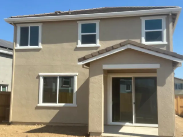 a front view of a house