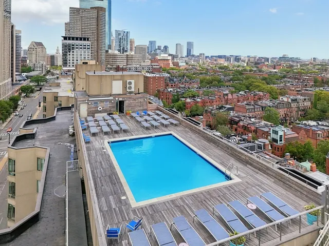 a view of city from balcony