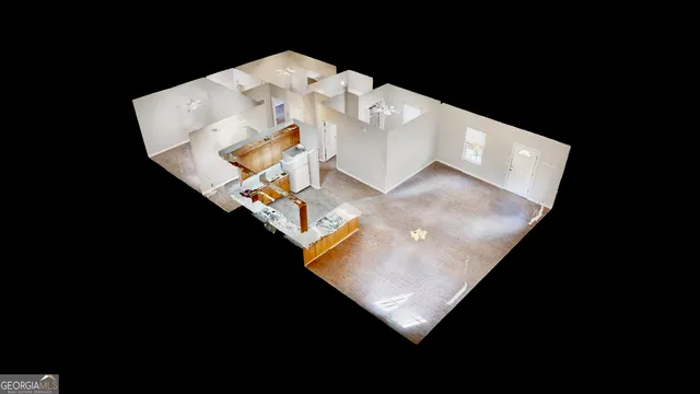 a view of painting on the wall