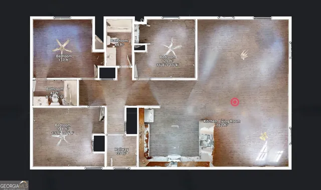 a picture of a bathroom with a shower