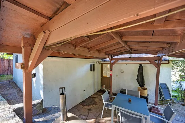 a room with musical instruments