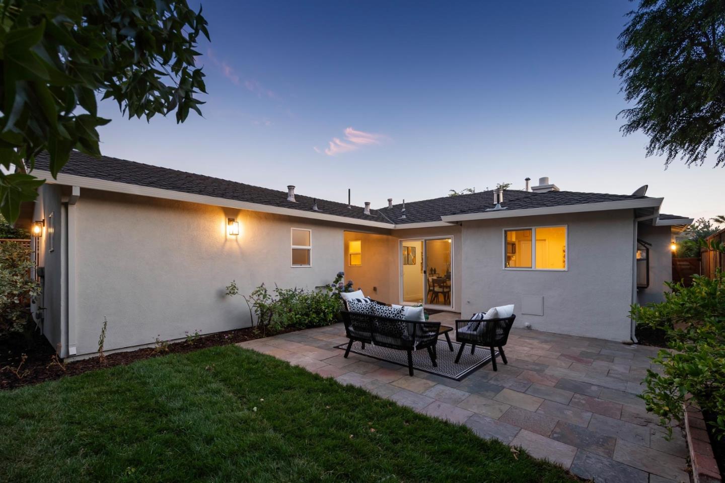 3989 Oneill Drive San Mateo, CA 94403 - Photo 32 of 47 a view of a house with backyard sitting area and garden