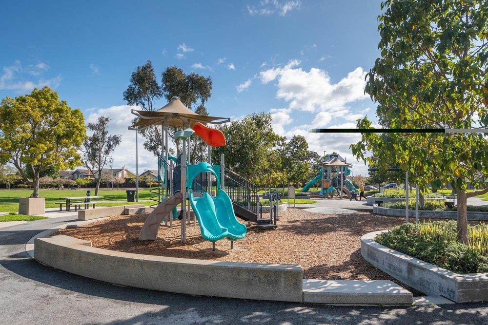 3989 Oneill Drive San Mateo, CA 94403 - Photo 45 of 47 a view of a park with swings and slides
