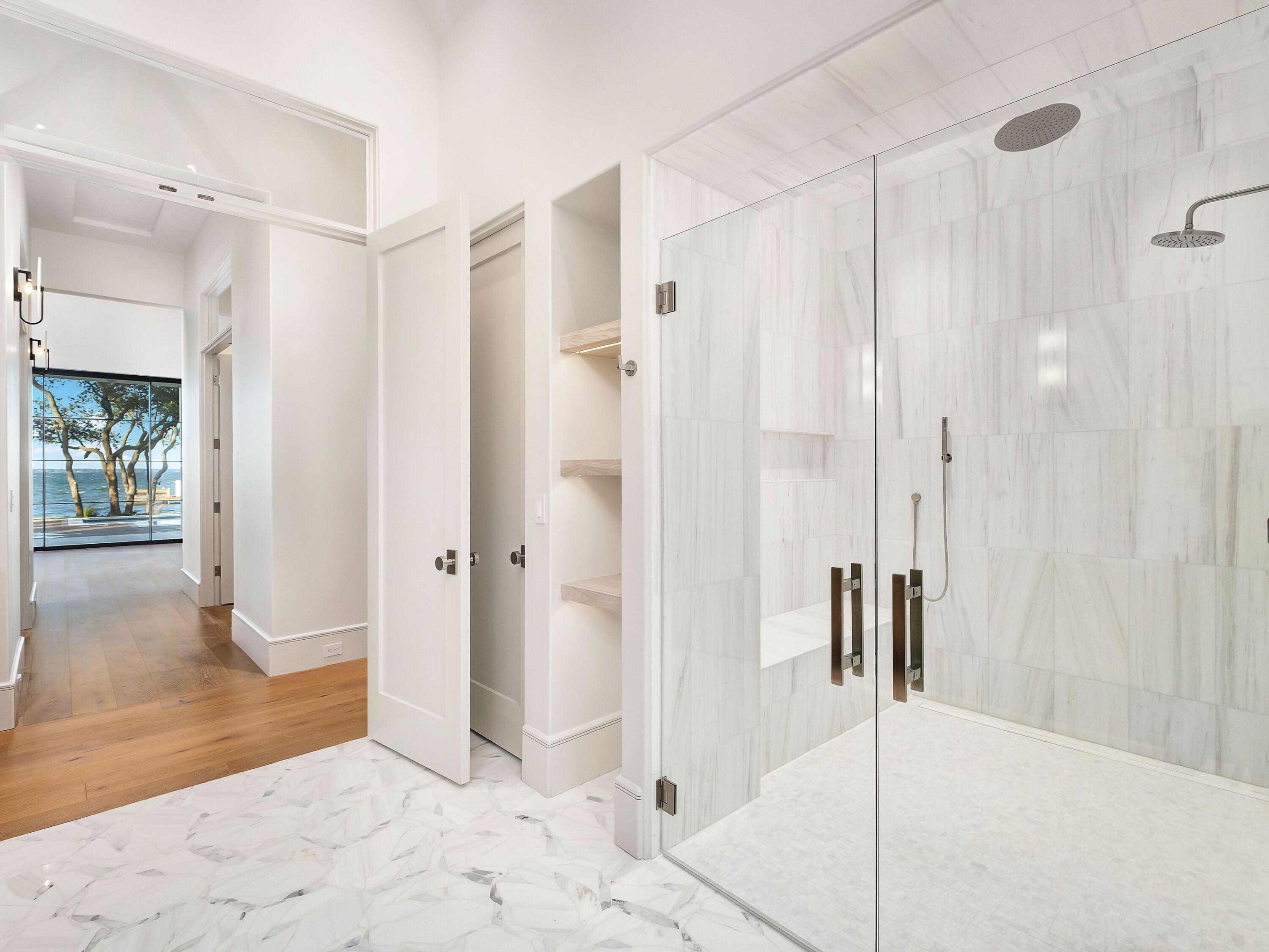 431 Pisces Drive Santa Rosa Beach, FL 32459 - Photo 29 of 48 a bathroom with a shower and a glass door