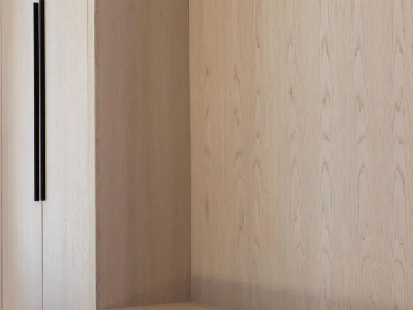 a close up view of a wooden door