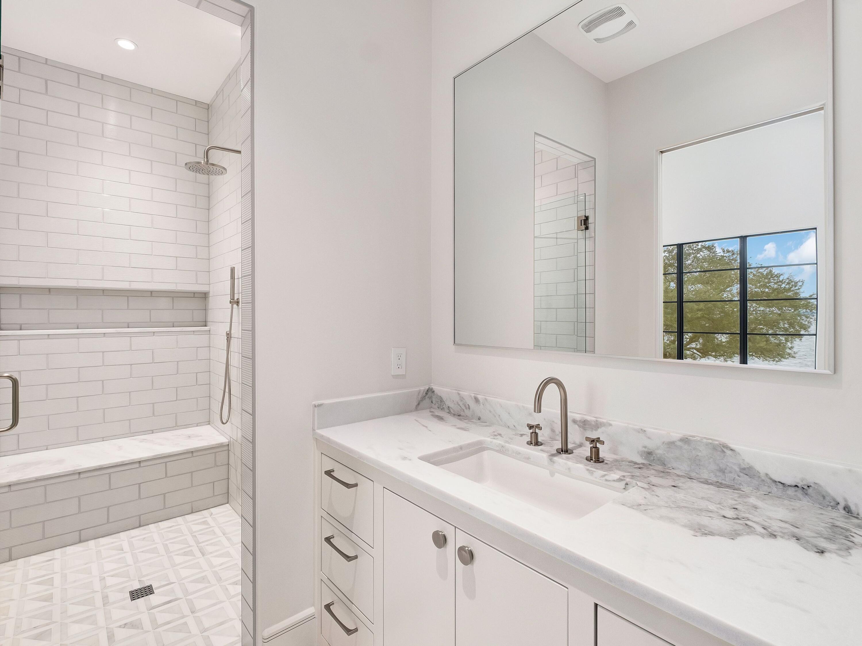 431 Pisces Drive Santa Rosa Beach, FL 32459 - Photo 42 of 48 a bathroom with a sink and a mirror