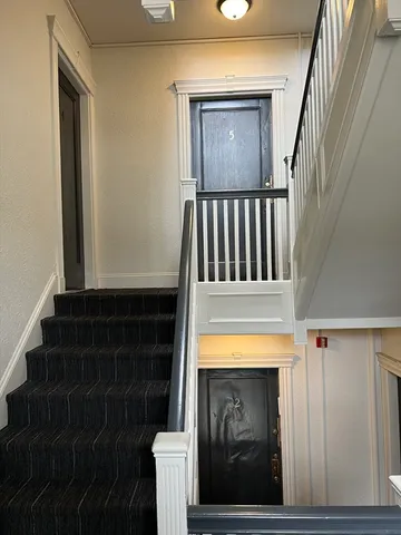 a view of a door of the house