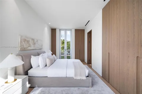 a bedroom with bed and window