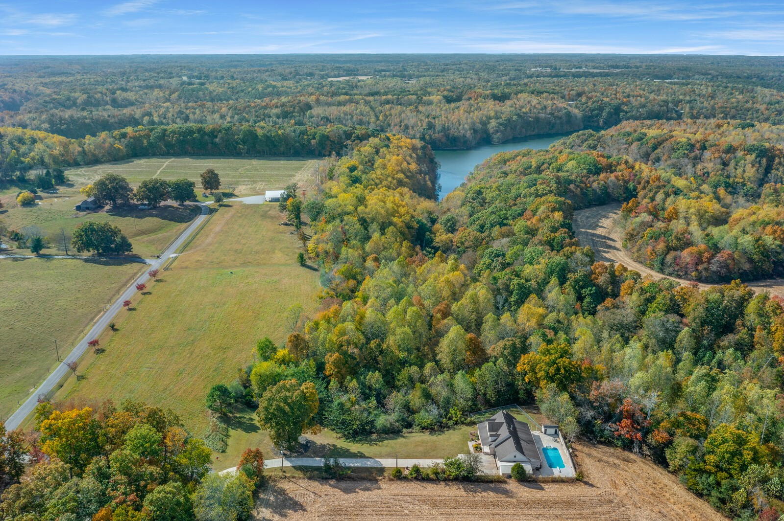 434 Alexander Road Estill Springs, TN 37330 - Photo 61 of 64 a view of a lake with a yard