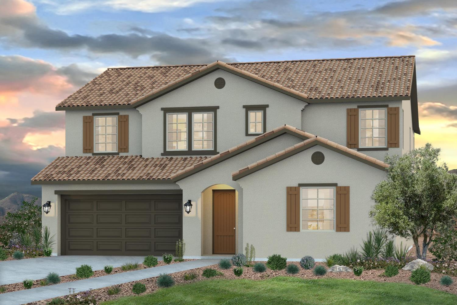 a front view of a house