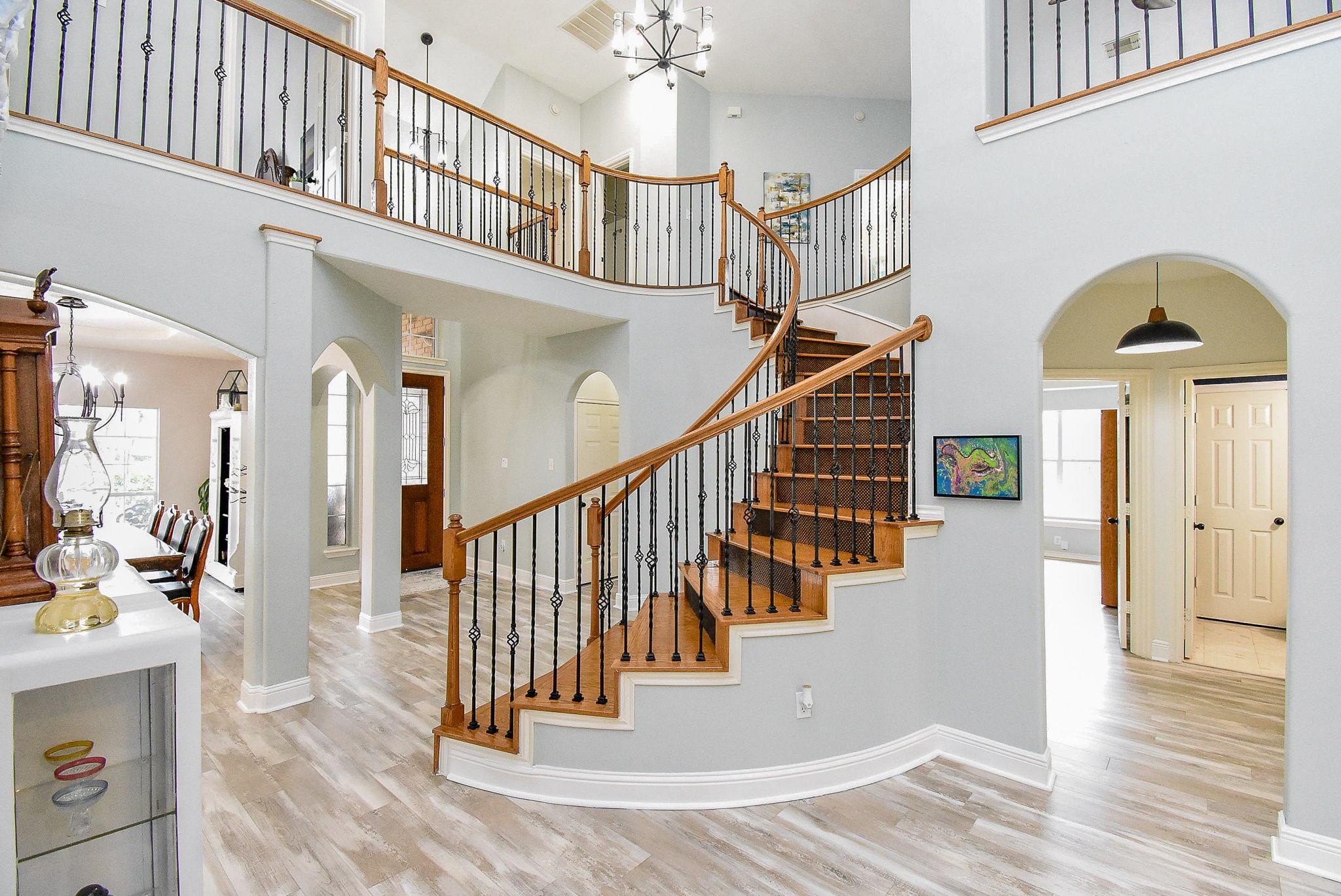 30518 Aldine Westfield Road Spring, TX 77386 - Photo 16 of 50 a view of entryway and hall with wooden floor