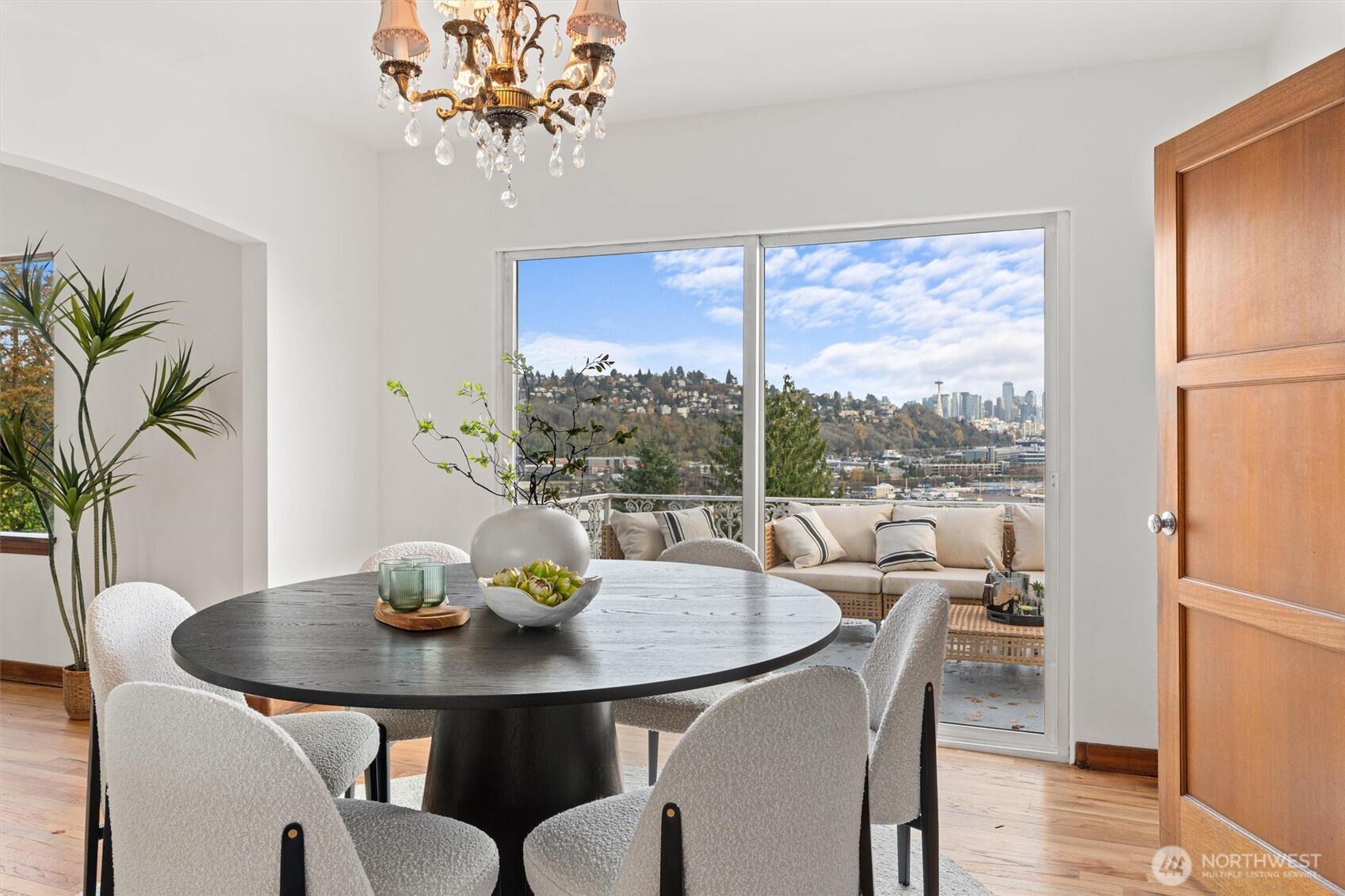 1820 Magnolia Way West Seattle, WA 98199 - Photo 5 of 33 a view of a dining room with furniture window and wooden floor