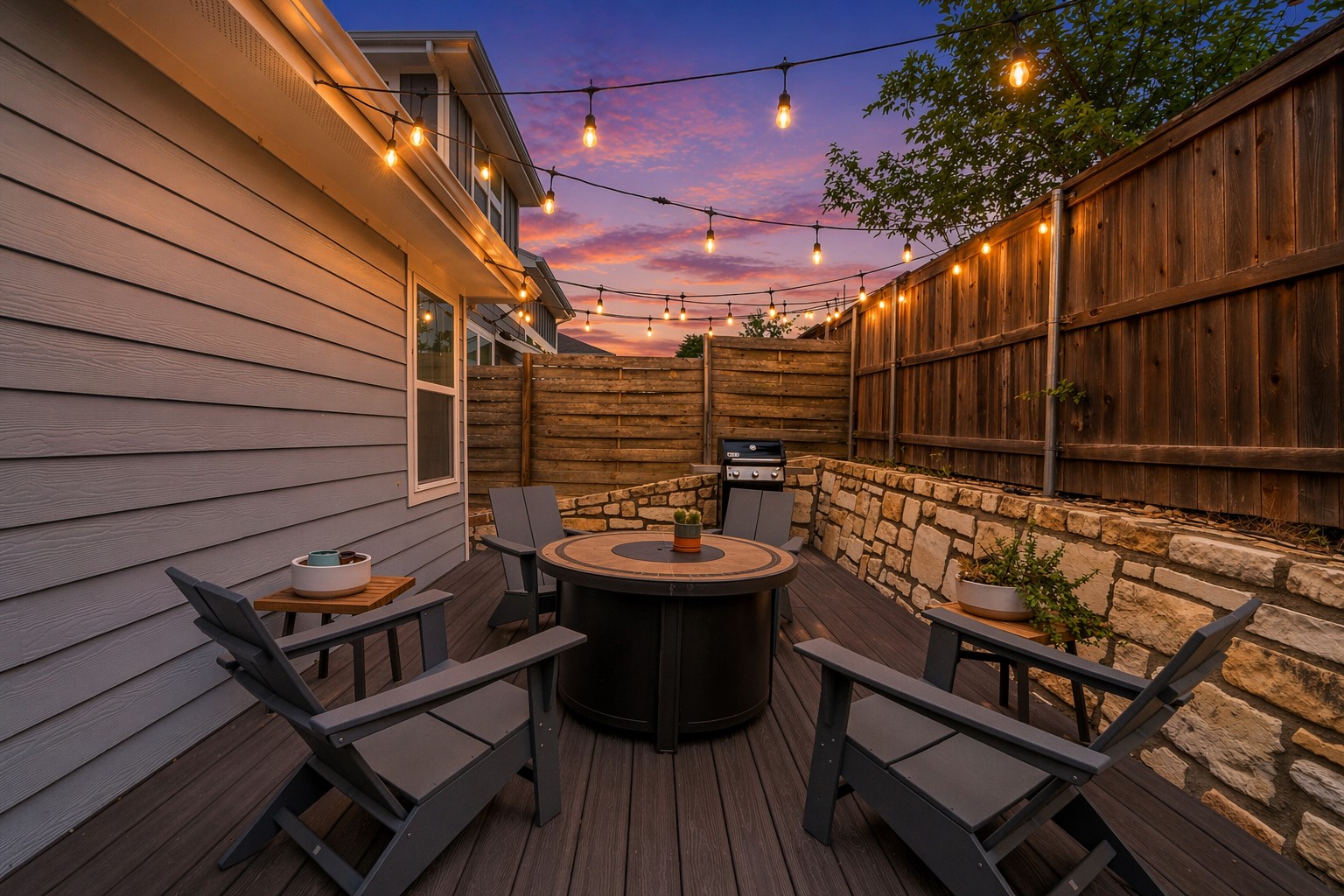 2100 Hermia Street, Unit 41 Austin, TX 78741 - Photo 19 of 22 a view of a chairs and tables in the back yard of the house