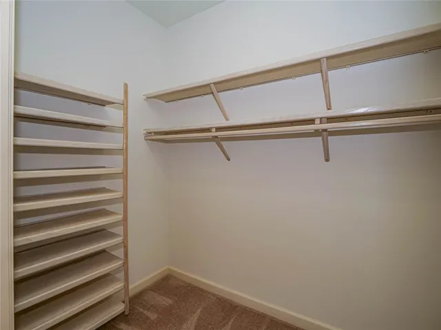 a close up view of racks on the wall