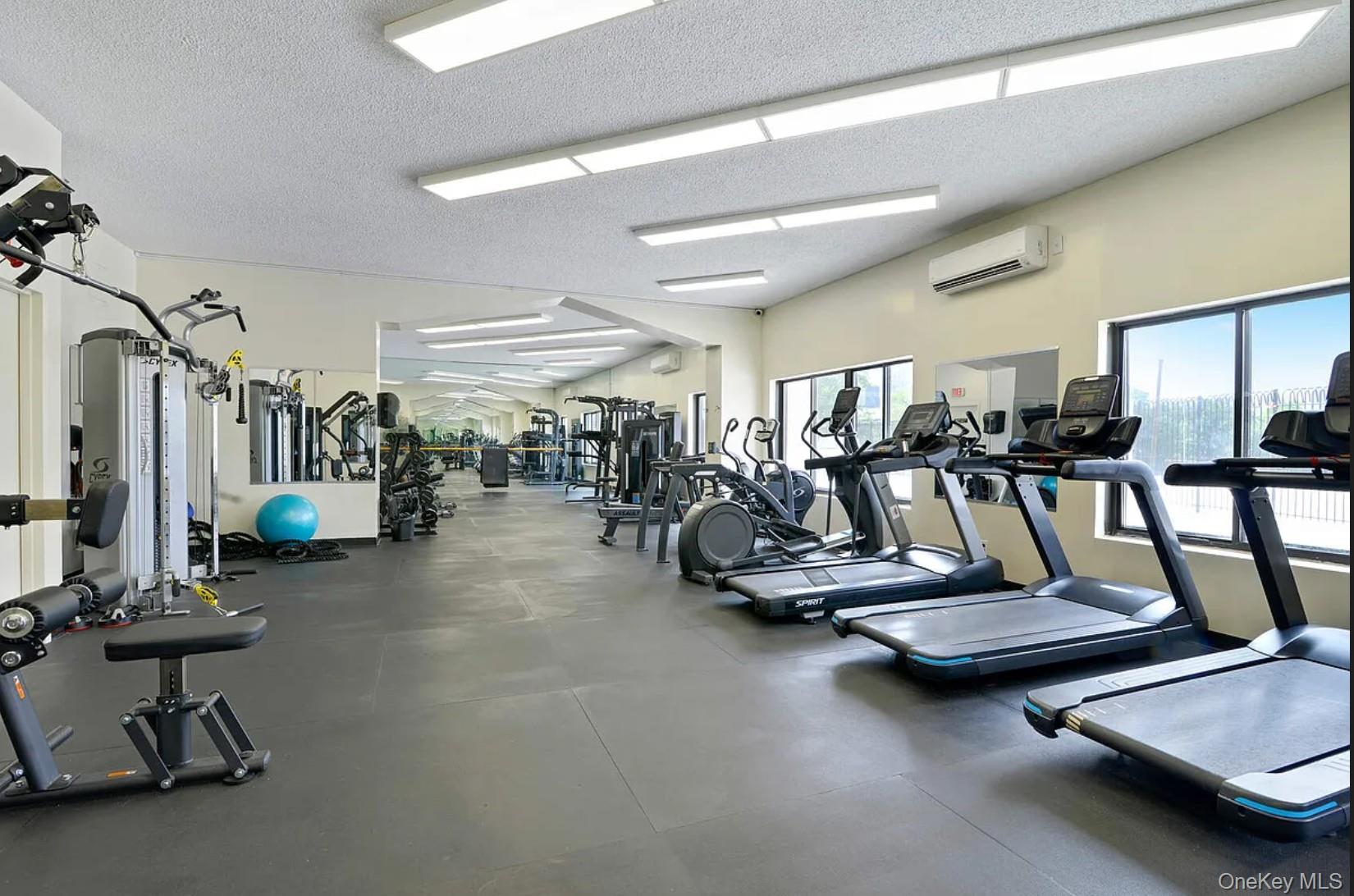 25-40 Shore Boulevard, Unit 17K Queens, NY 11102 - Photo 17 of 19 a view of a room with gym equipment