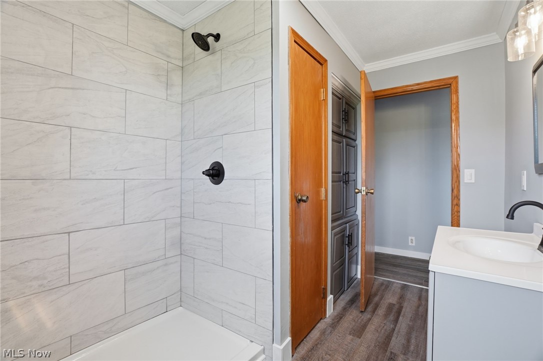 720 Keefus Road Conneaut, OH 44030 - Photo 22 of 33 New shower, water fixtures, vanity and flooring