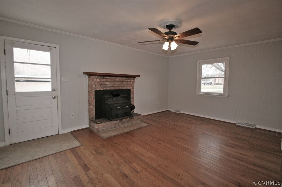 3500 Respess Road Midlothian, VA 23112 - Photo 7 of 16 a view of empty room with wooden floor and fan