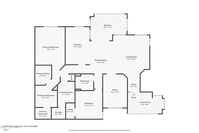 a front view of a building