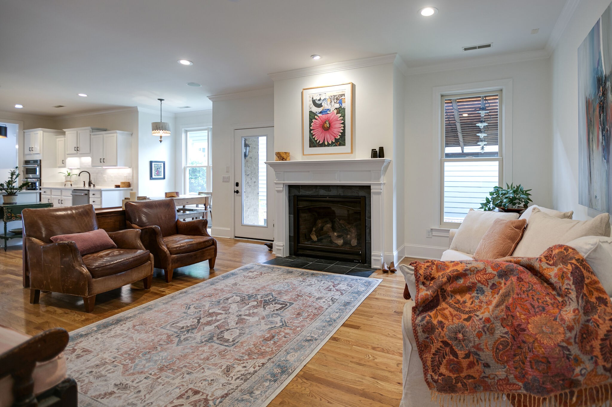 126 Addison Avenue Franklin, TN 37064 - Photo 14 of 38 a living room with furniture and a fireplace