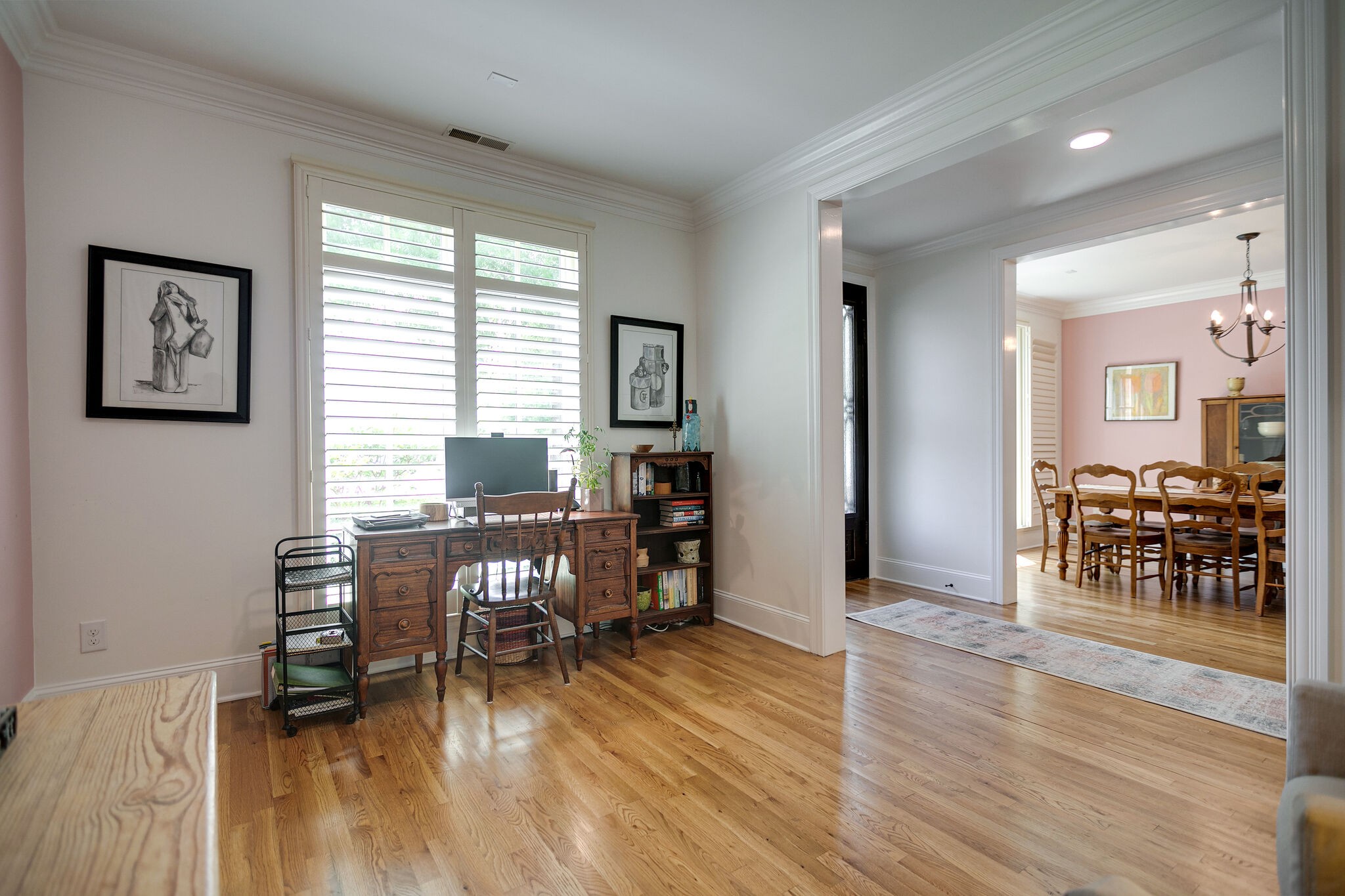 126 Addison Avenue Franklin, TN 37064 - Photo 8 of 38 a workspace with furniture window and wooden floor