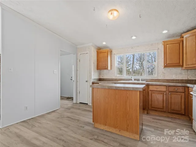 a kitchen with stainless steel appliances granite countertop a sink and cabinets