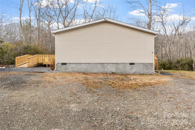 a view of a backyard of house
