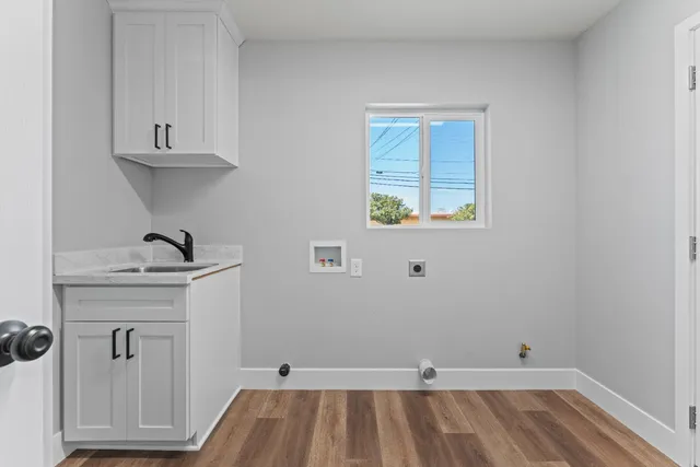 a view of storage and utility room in empty room