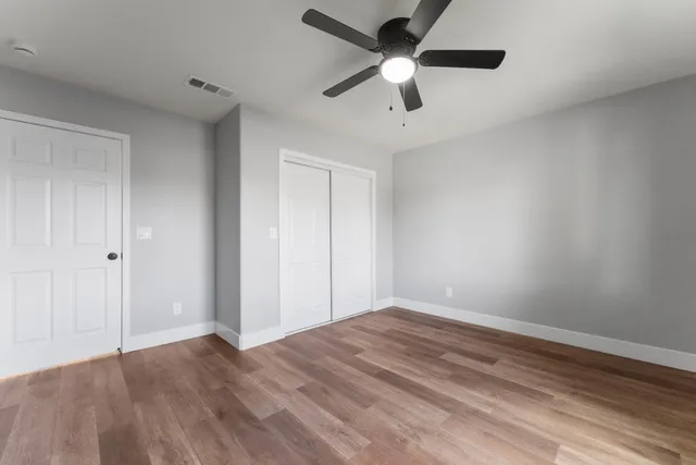 wooden floor in an empty room