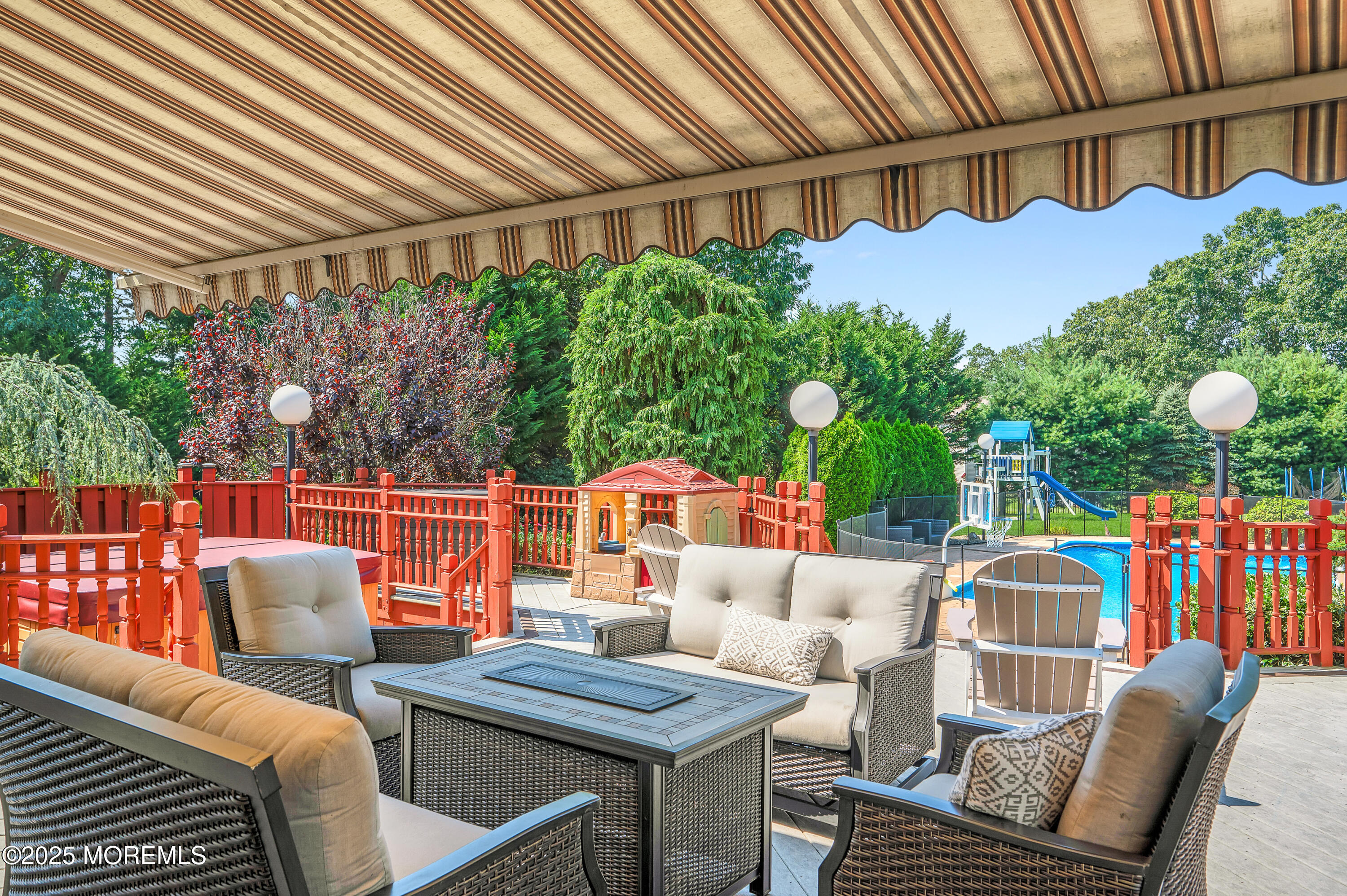 4 Diamond Lane Howell, NJ 07731 - Photo 51 of 63 a outdoor space with patio couches and a potted plant