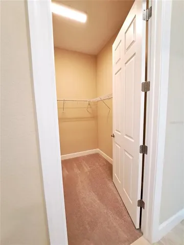 a view of closet area