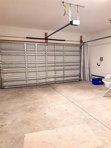 a view of a garage