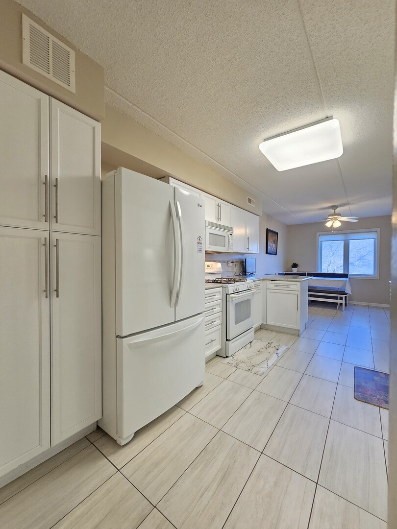 6815 North Milwaukee Avenue, Unit 210 Niles, IL 60714 - Photo 15 of 47 a kitchen with stainless steel appliances granite countertop a refrigerator and a stove top oven