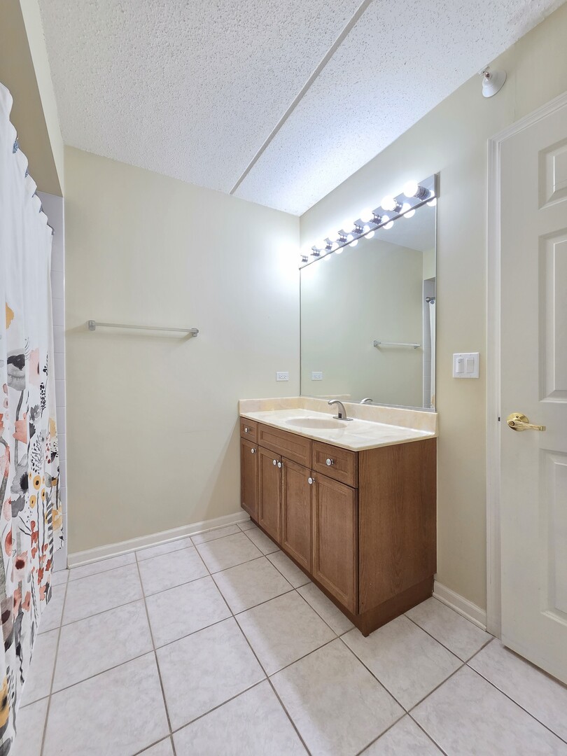 6815 North Milwaukee Avenue, Unit 210 Niles, IL 60714 - Photo 42 of 47 a bathroom with a sink vanity and a mirror