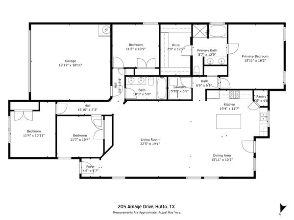 $1,995 | 205 Arnage Drive, Hutto, TX 78634