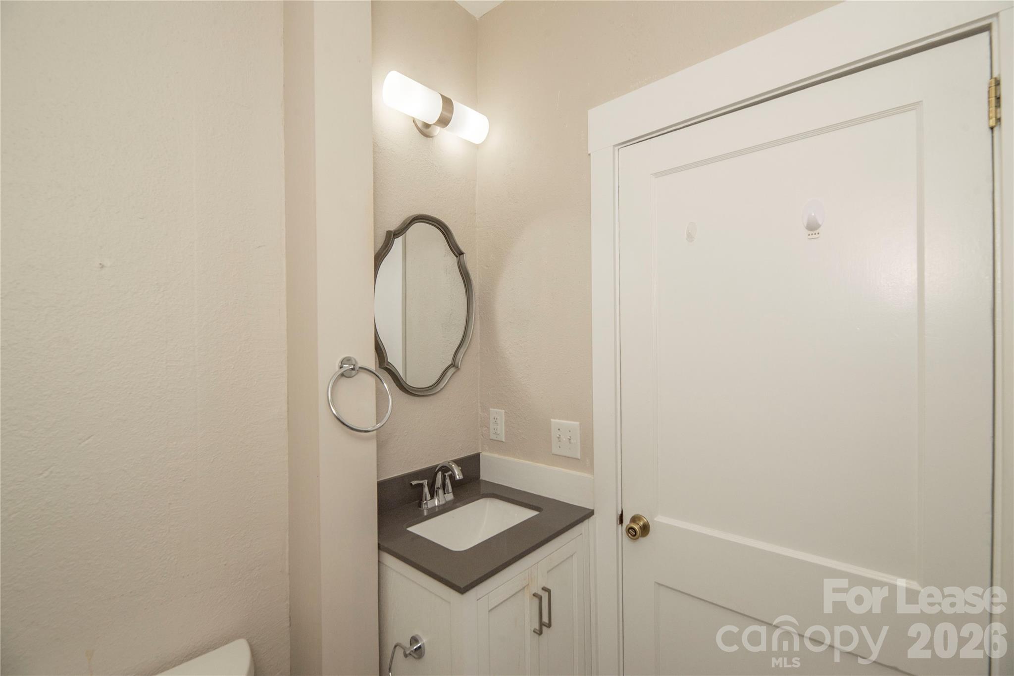 212 South Broad Street Brevard, NC 28712 - Photo 10 of 12 a bathroom with a sink and a mirror