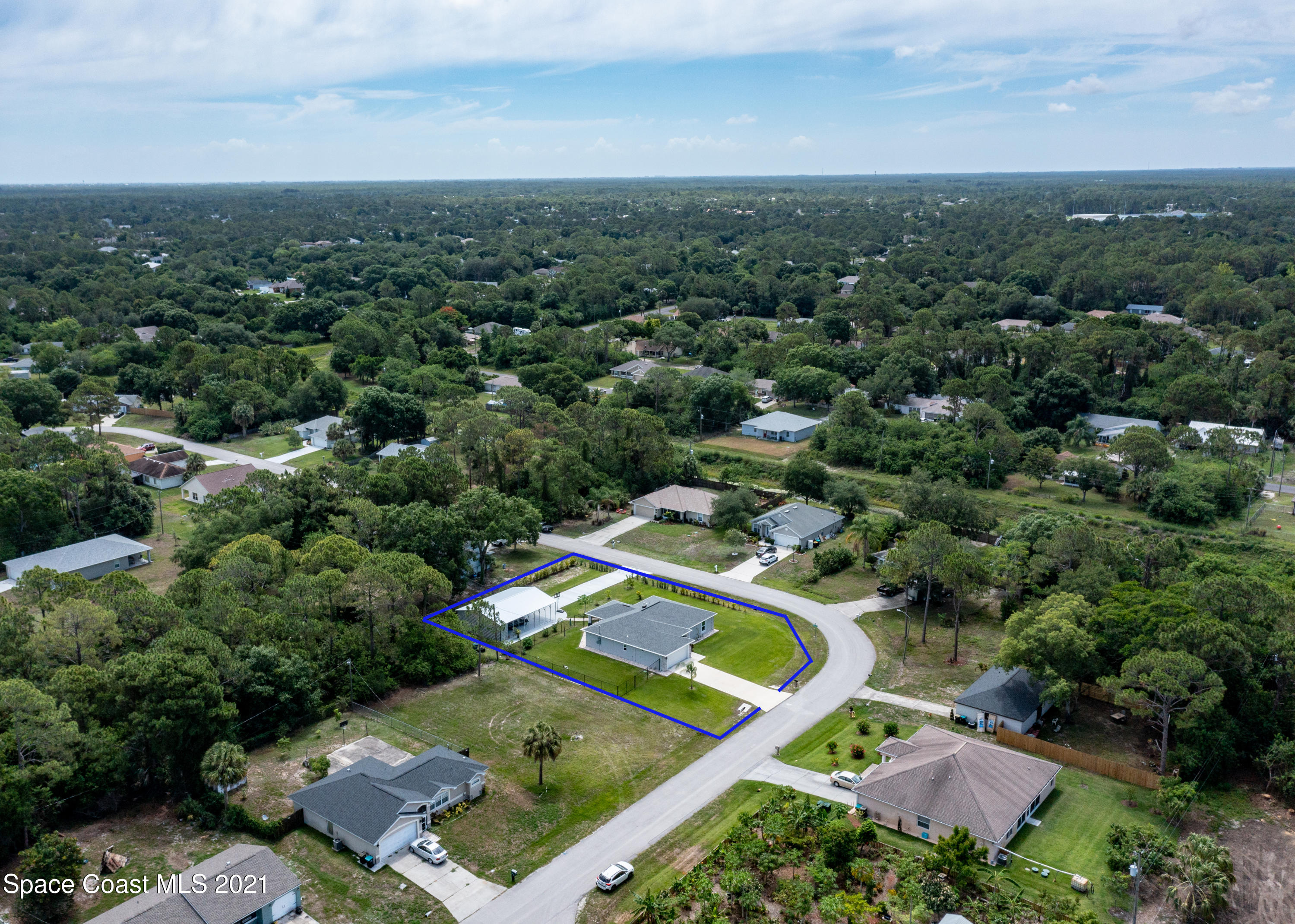 987 Raleigh Road Southeast Palm Bay, FL 32909 - Photo 22 of 22 987 Raleigh Aerial 9