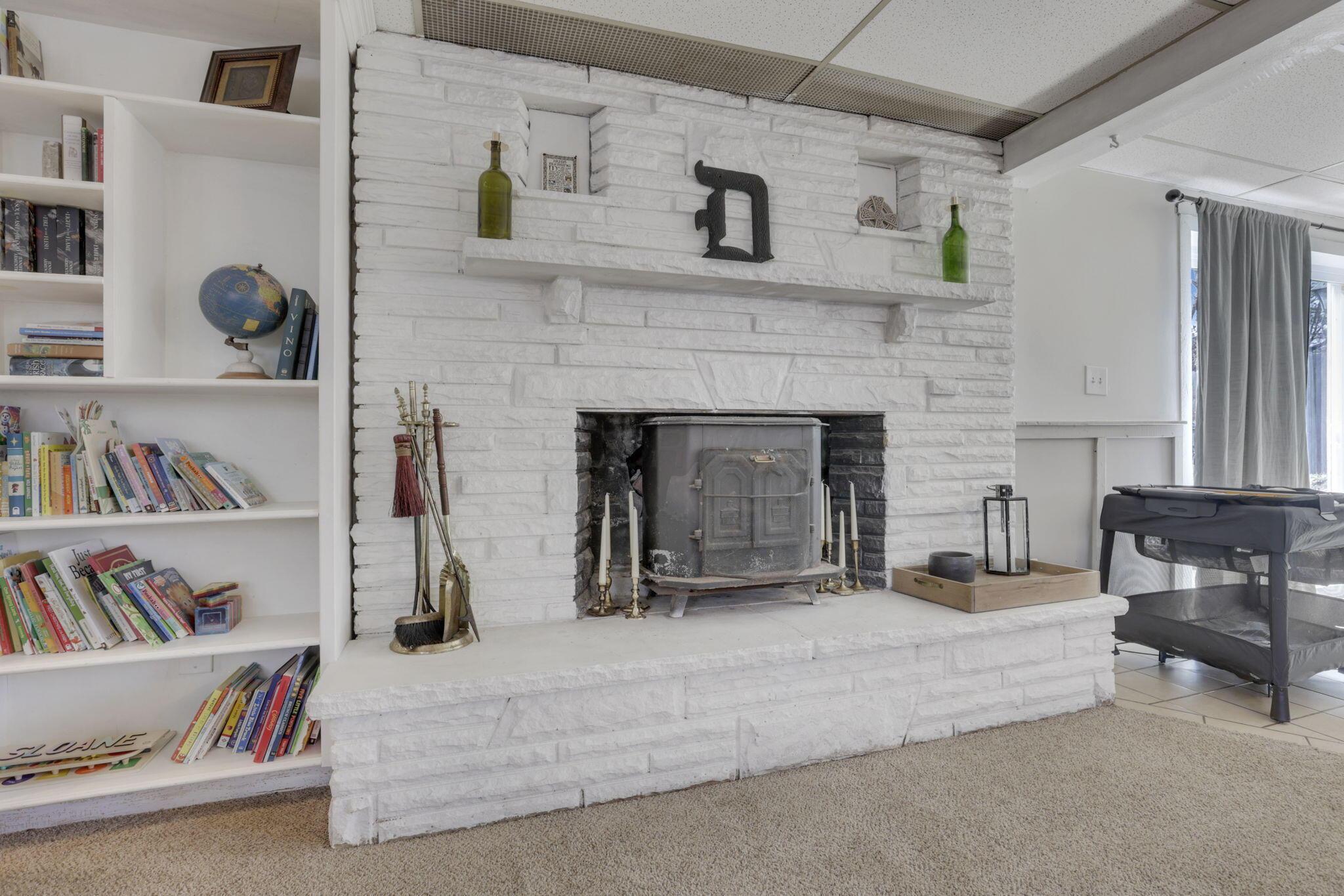 6221 Bader Road Westerville, OH 43081 - Photo 25 of 63 Brick Fireplace