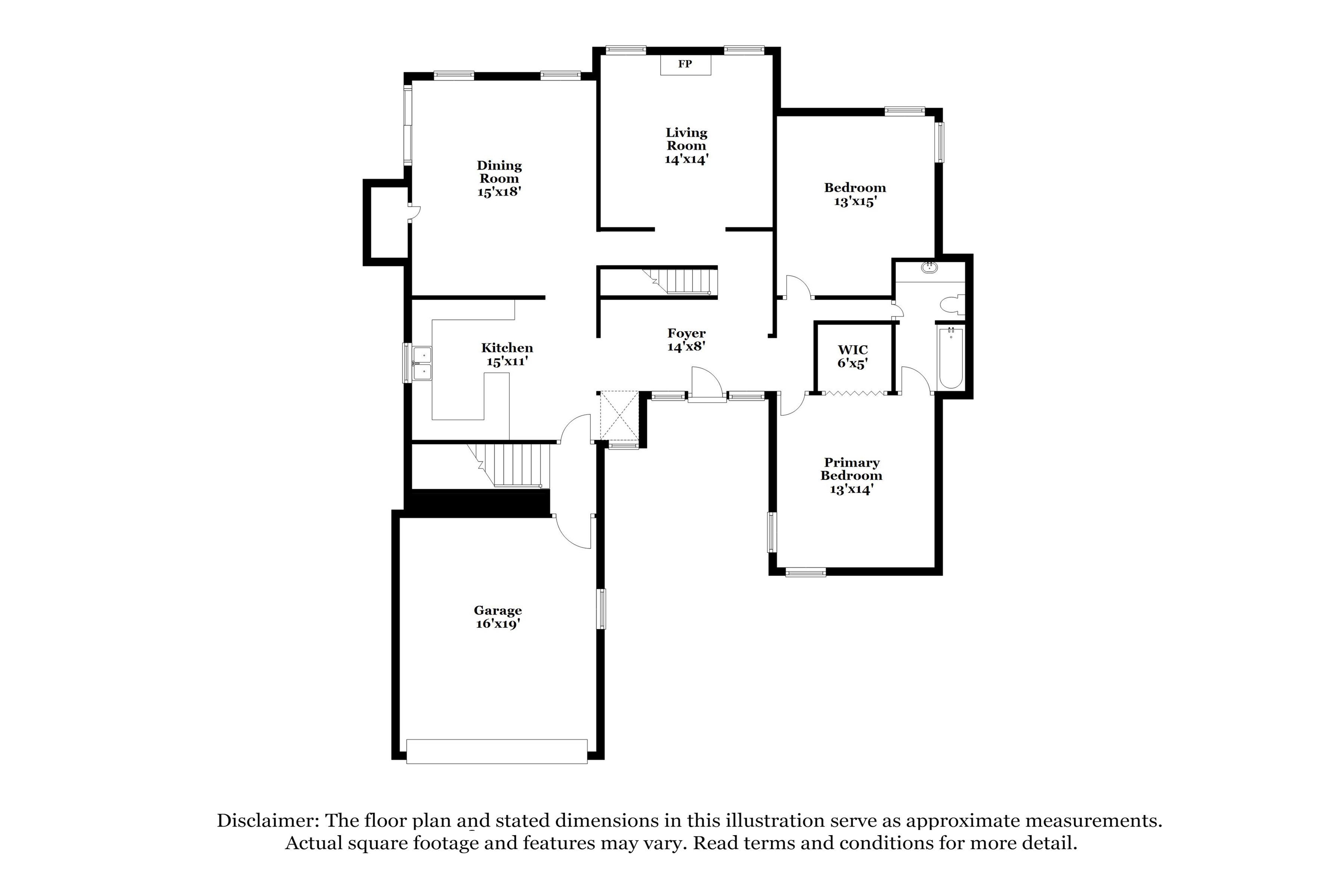 8661 Roundtree Place Memphis, TN 38016 - Photo 16 of 17 a picture of a floor plan