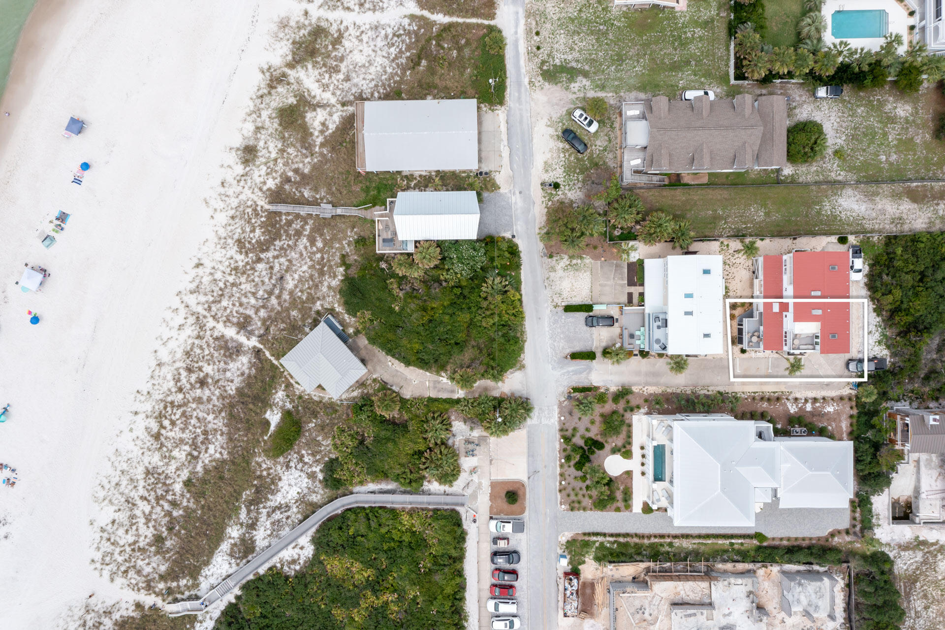 448 West Park Pl Avenue, Unit A1 Inlet Beach, FL 32461 - Photo 3 of 34 an aerial view of residential houses with outdoor space and street view