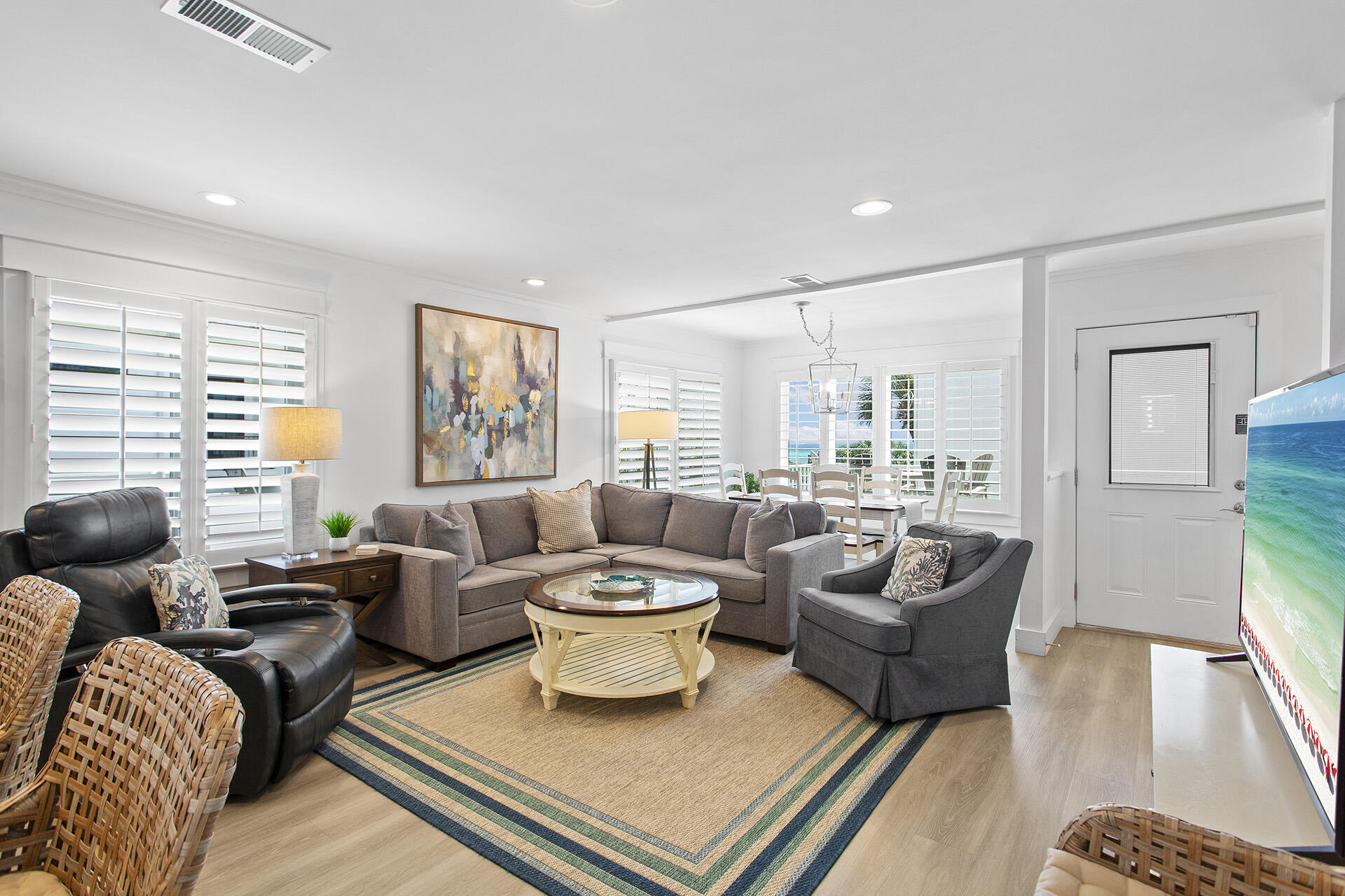 448 West Park Pl Avenue, Unit A1 Inlet Beach, FL 32461 - Photo 5 of 34 a living room with furniture and a large window
