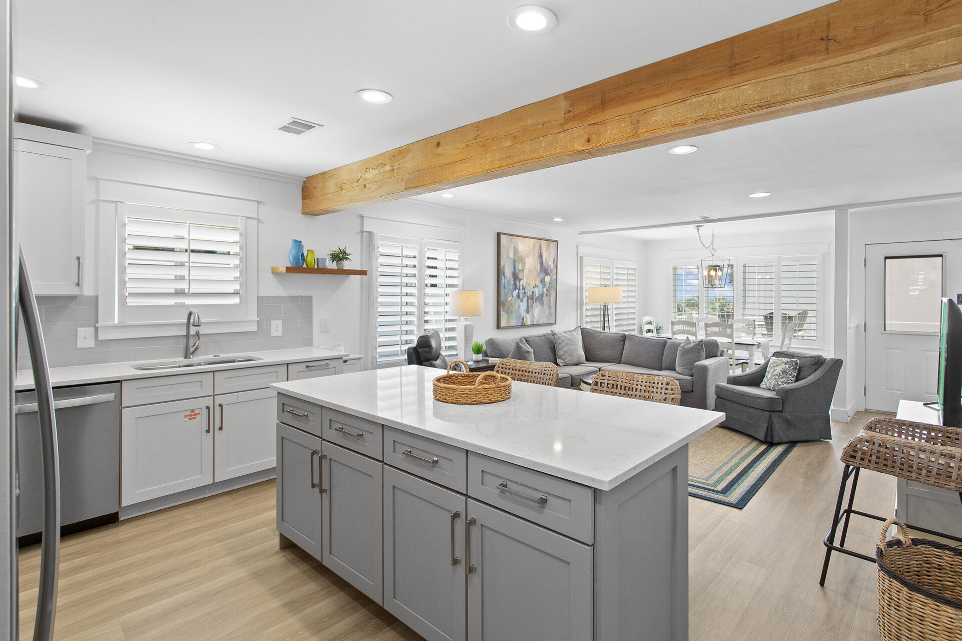 448 West Park Pl Avenue, Unit A1 Inlet Beach, FL 32461 - Photo 9 of 34 a kitchen with a sink and cabinets