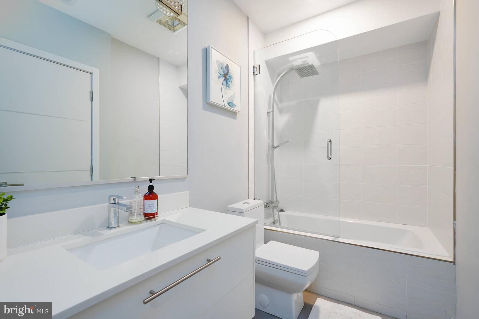 1461 Chapin Street Northwest Washington, DC 20009 - Photo 59 of 67 Sleek modern bathroom with elegant finishes.