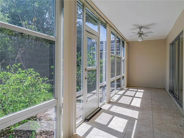 a balcony view with a outdoor space
