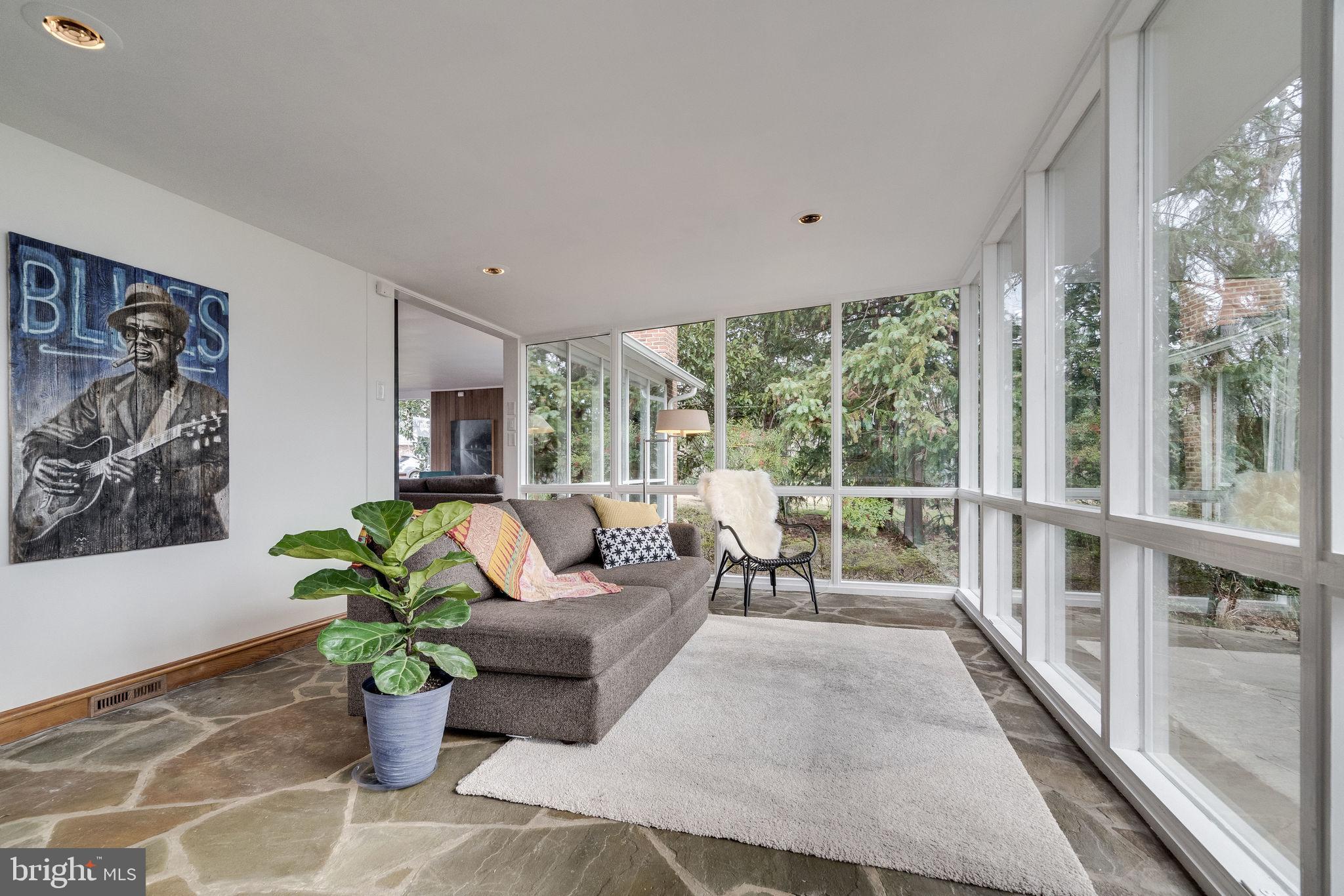 1935 Marthas Road Alexandria, VA 22307 - Photo 14 of 36 Sunroom addition with stone floor