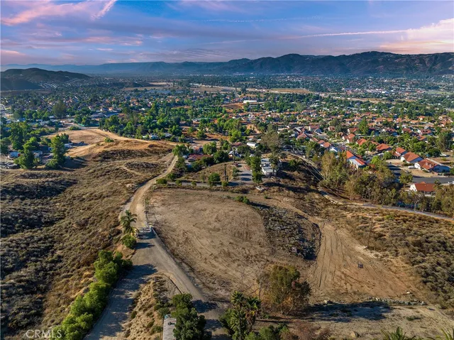 a view of city and mountain