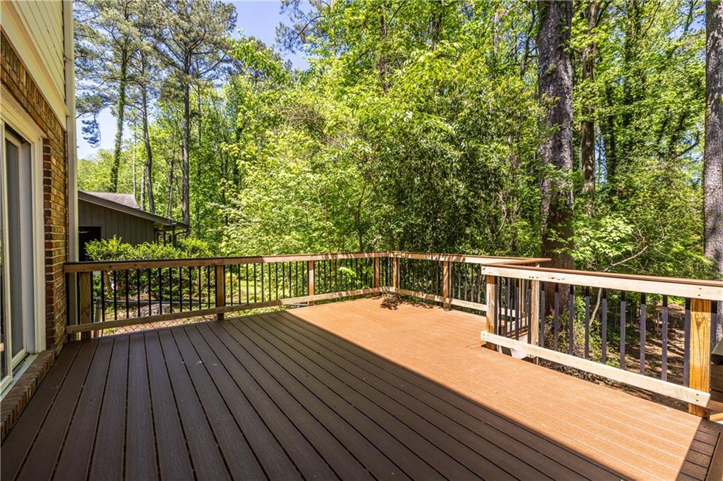 3598 Hidden Acres Drive Atlanta, GA 30340 - Photo 21 of 23 a view of a balcony with wooden floor