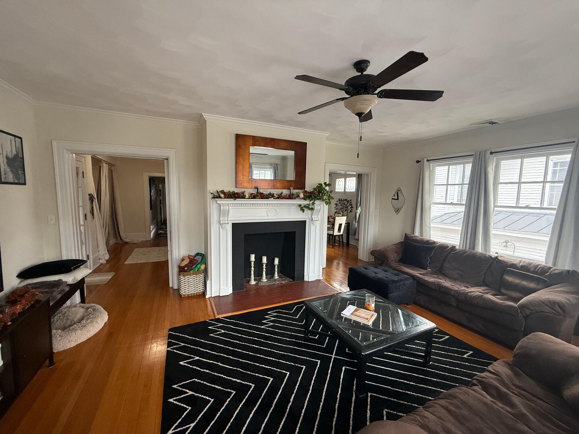 360 Walnut Avenue Southwest, Unit B Roanoke, VA 24016 - Photo 15 of 60 a living room with furniture and a fireplace